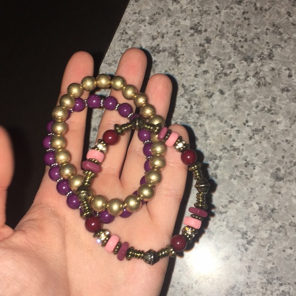 3 Pack EARTHBOUND Hippie bracelets beaded! - Picture 3 of 3